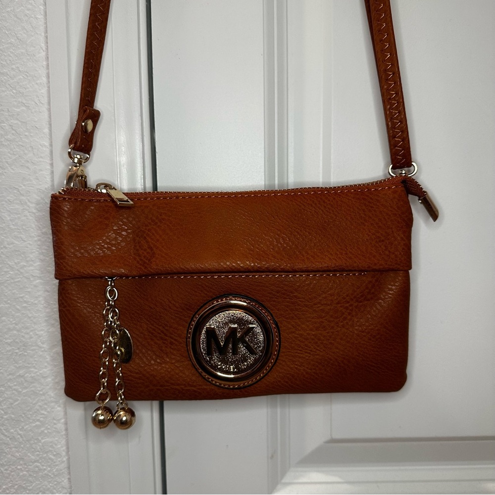 Michael Kors Camel Small Crossbody/Wrist Purse